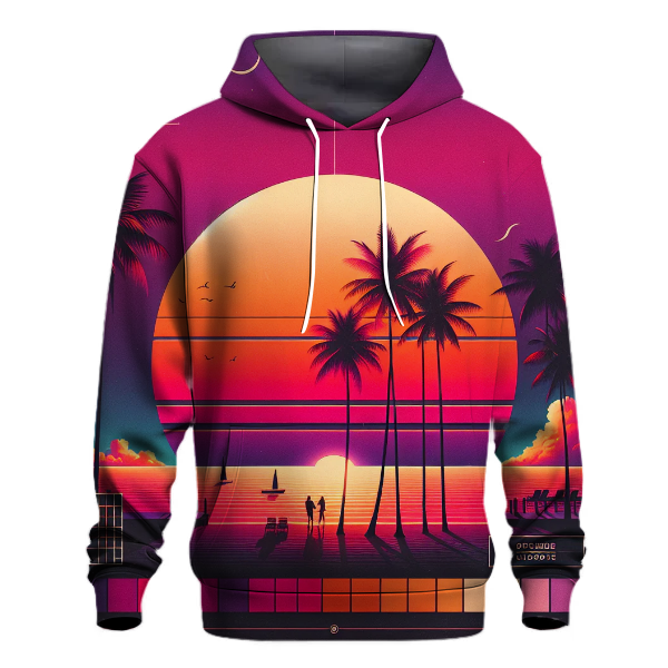 Retro Miami Sunset Hoodie