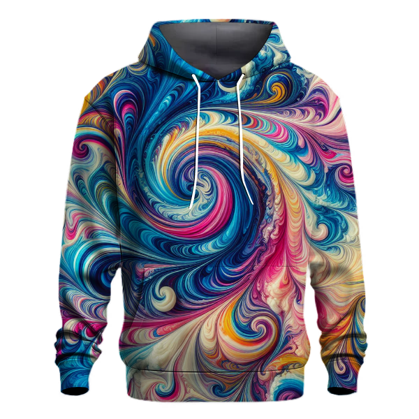 Colorful Tie Dye Swirls Hoodie