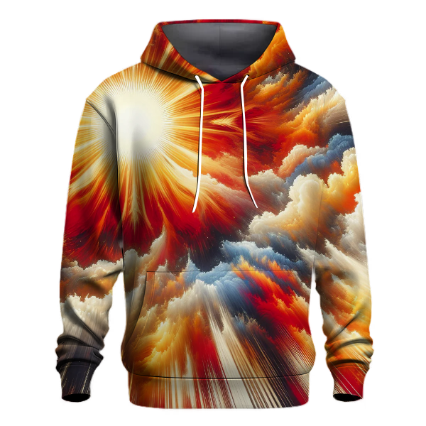 Electric Sunrise Design Hoodie