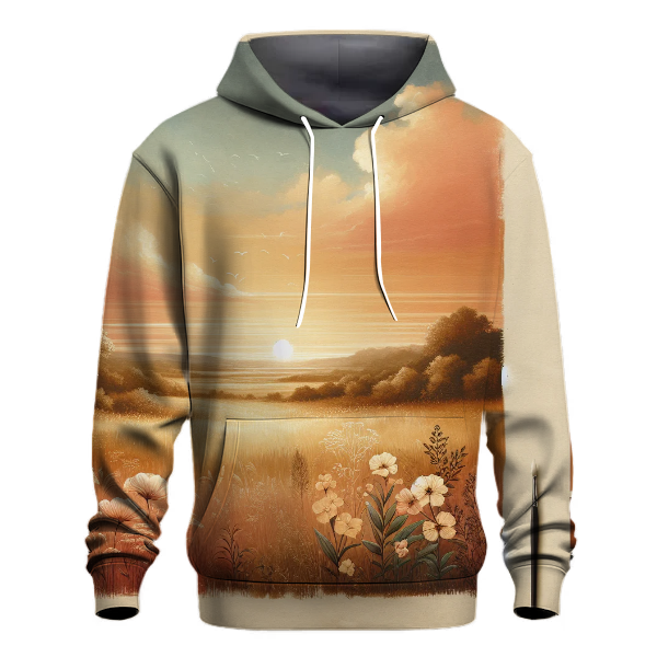 Sunset Meadow Tranquility Hoodie