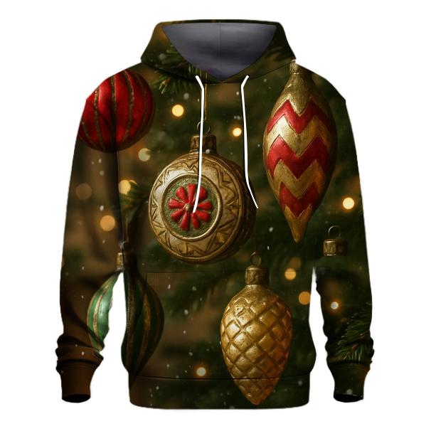 Vintage Christmas Ornament Hoodie