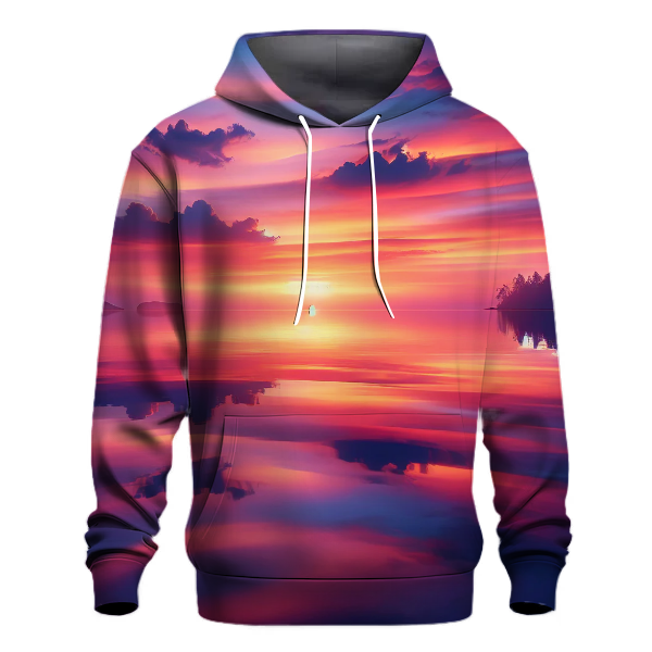 Electric Sunset Reflections Hoodie