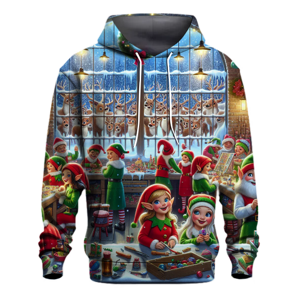 North Pole Workshop Shenanigans Hoodie