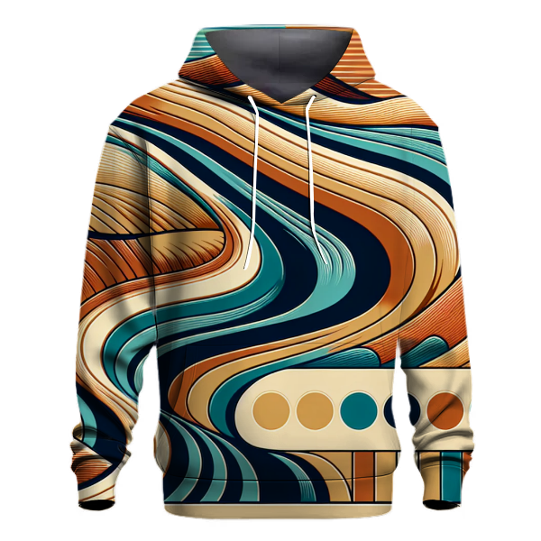 Abstract Desert Waves Hoodie