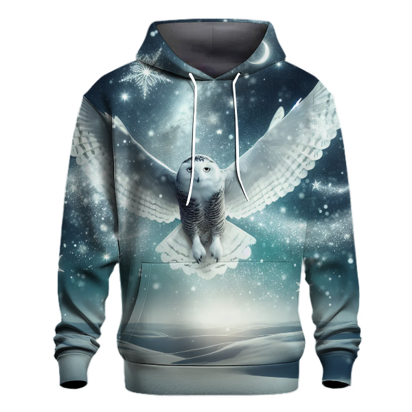 Snowy Owl's Christmas Flight Hoodie