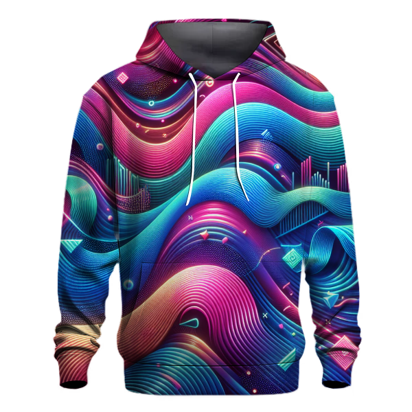 Radical Neon Waves Hoodie