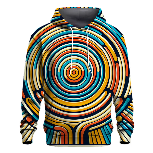 Retro Radiant Rings Hoodie
