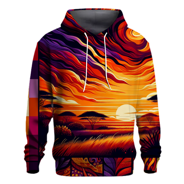 Savanna Sunset Silhouette Hoodie
