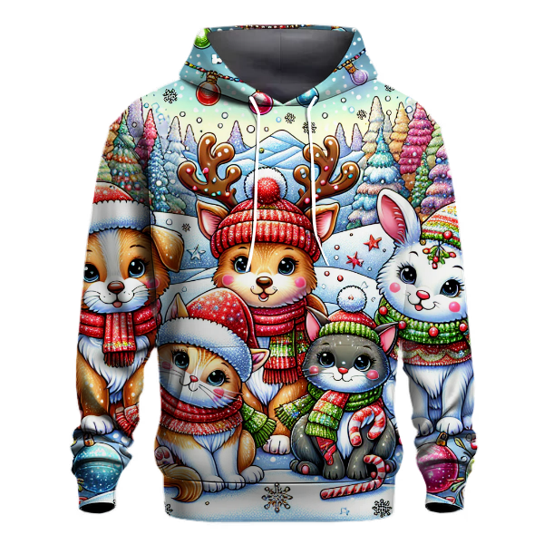 Cute Christmas Critters Hoodie