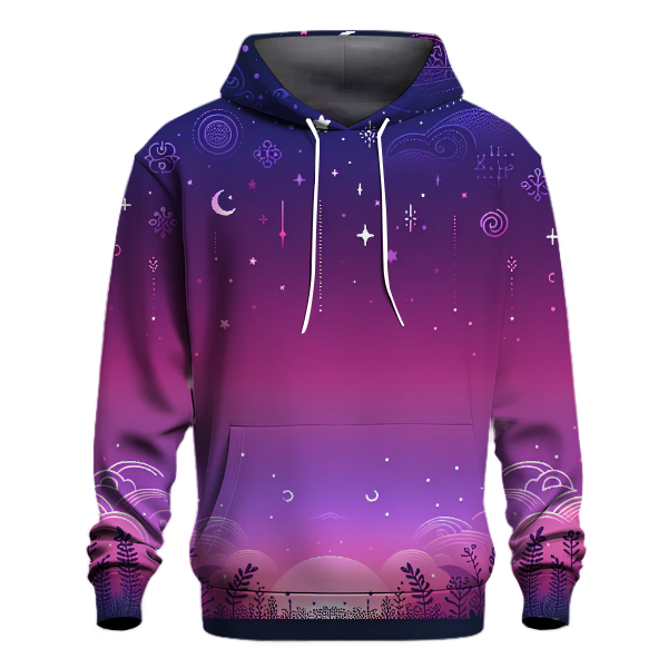 Whimsical Twilight Gradient Hoodie