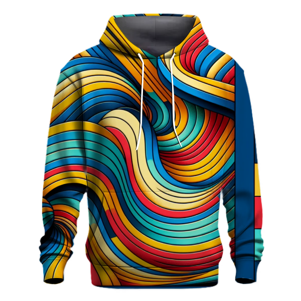 Retro Wave Stripes Hoodie