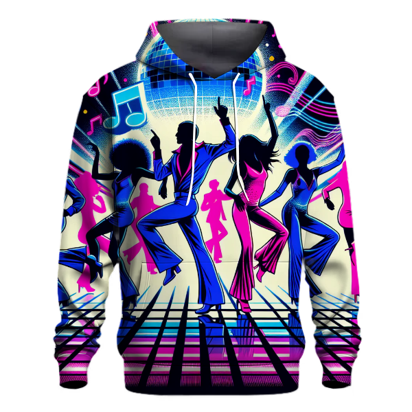 Retro Neon Dance Party Hoodie