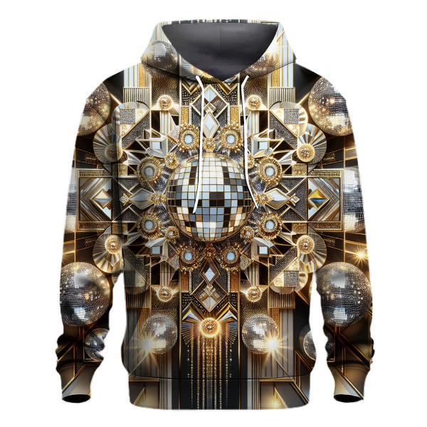 Golden Disco Delight Hoodie