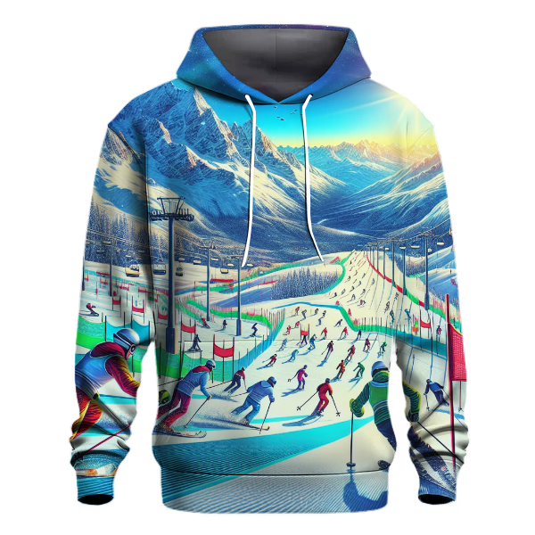 Ski Slalom Dash Hoodie