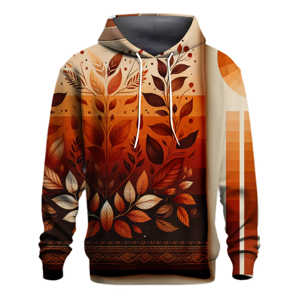 Rustic Autumn Gradient Design Hoodie