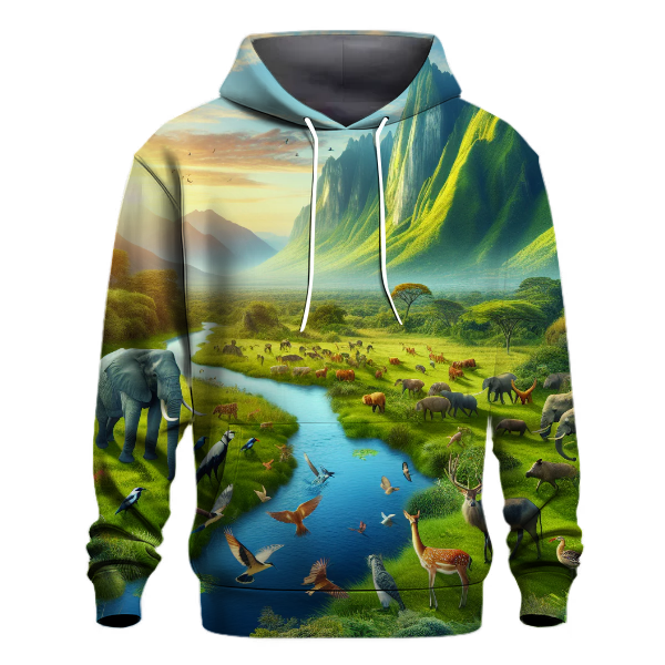 Majestic Wildlife Haven Hoodie