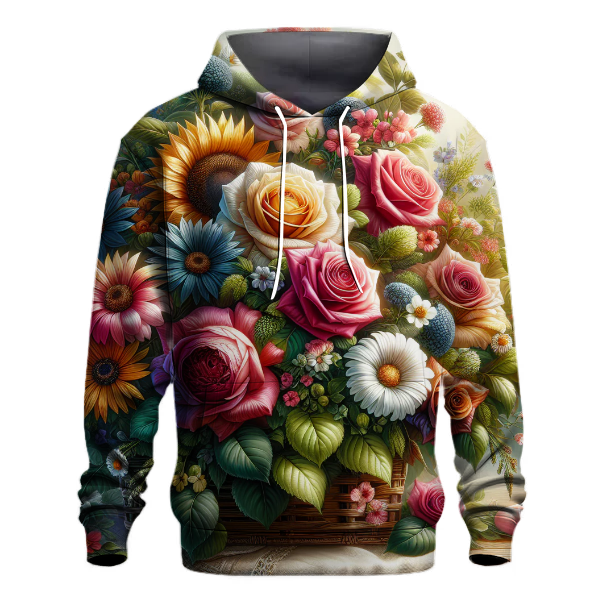 Artistic Floral Delight Hoodie