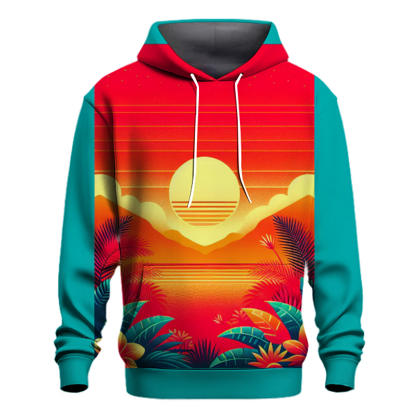 Fiery Tropical Gradient Hoodie