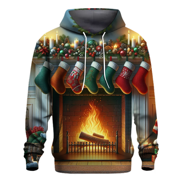 Cozy Fireplace Christmas Hoodie