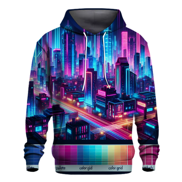Futuristic Neon Vibes Hoodie