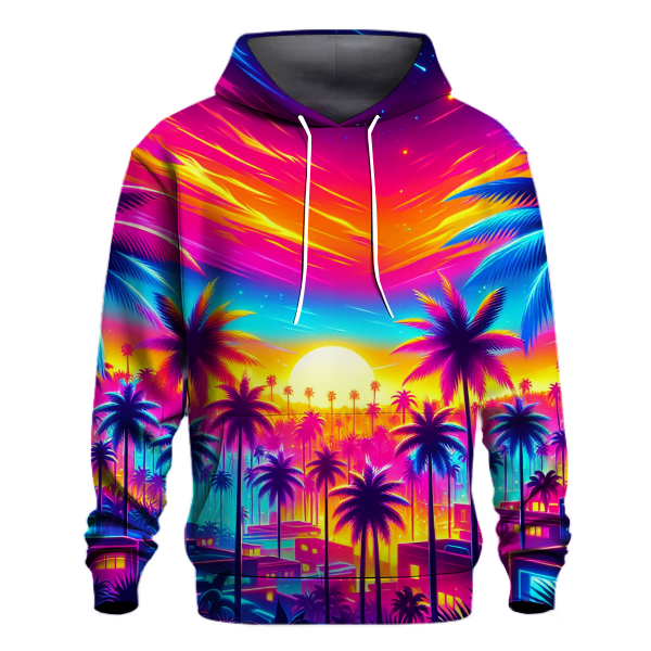 Neon Paradise Dreams Hoodie