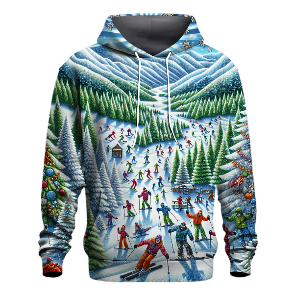 Snowy Mountain Christmas Adventure Hoodie