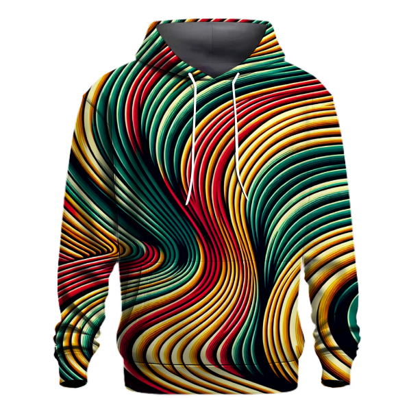 Retro Wavy Spectrum Hoodie