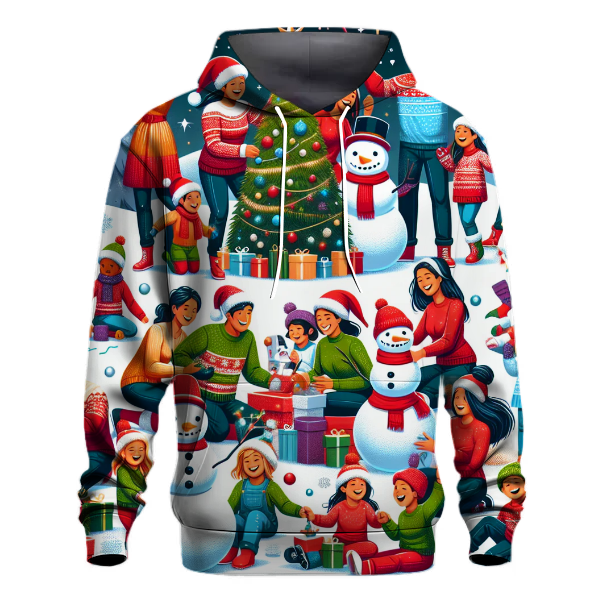 Joyous Holiday Scenes Hoodie