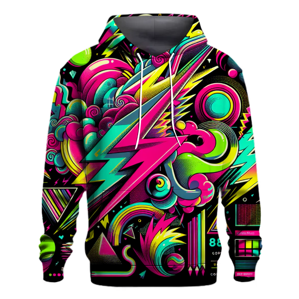 Radical 80s Neon Energy Hoodie