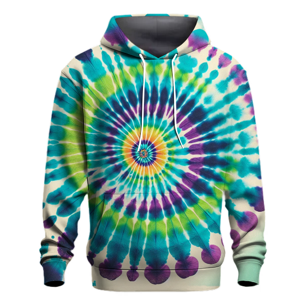 Artistic Tie-Dye Spiral Hoodie