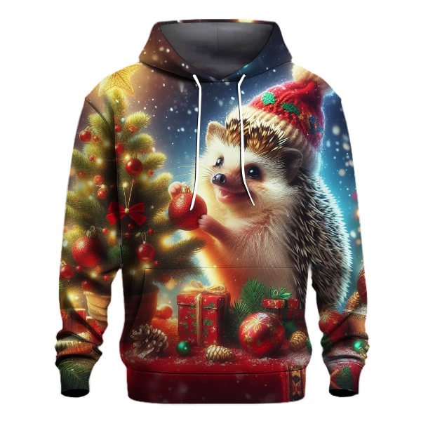 Charming Holiday Hedgehog Hoodie