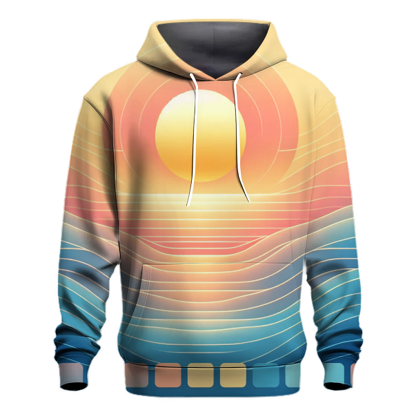 Golden Sunrise Reflection Hoodie
