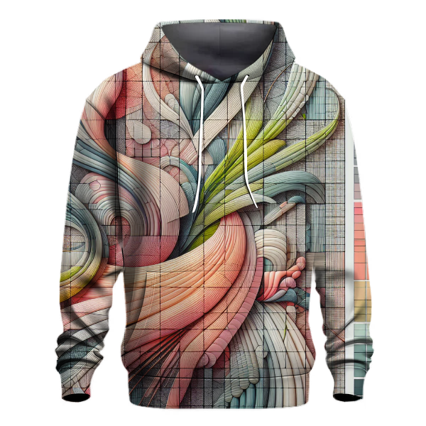 Electric Pastel Grid Hoodie