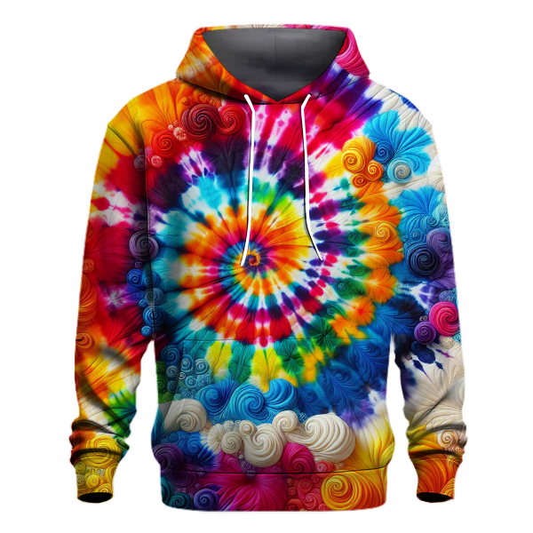 Rainbow Shimmer Tie-dye Hoodie