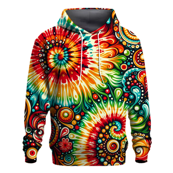 Fiesta Brights Tie-dye Design Hoodie