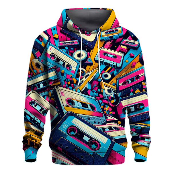 Colorful Cassette Celebration Hoodie