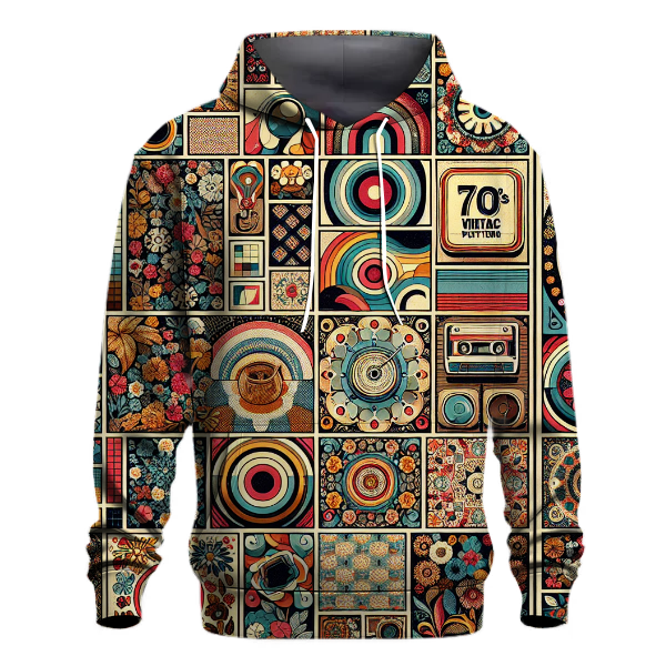 Chic Retro Denim Hoodie