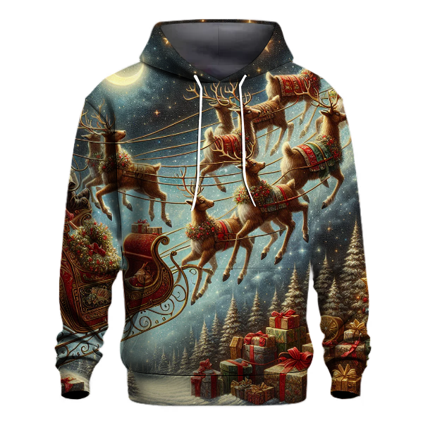 Vintage Santa's Sleigh Ride Hoodie