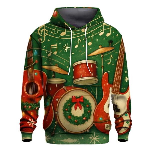Jingle Bells Rock Band Hoodie