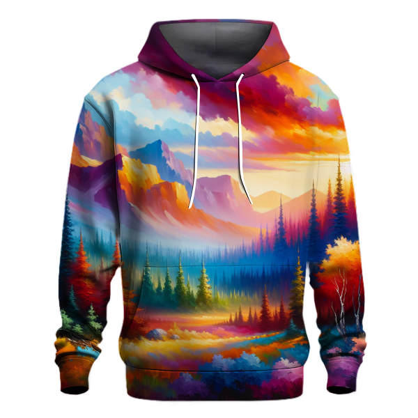 Colorful Adventure Landscape Hoodie