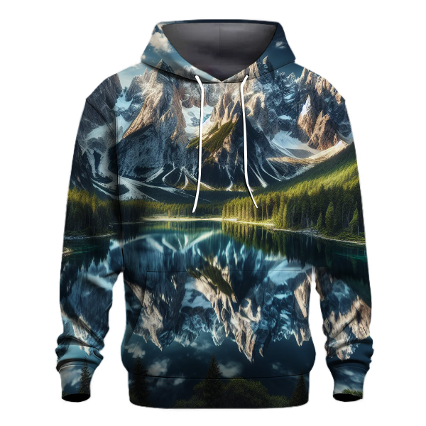Tranquil Mountain Reflections Hoodie