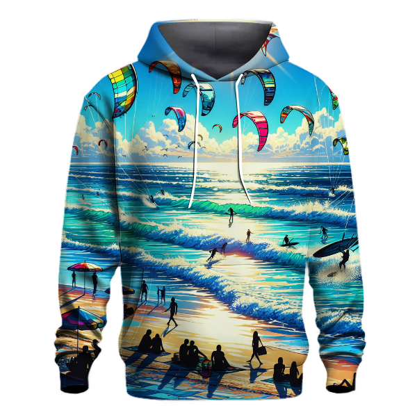 Kite Surfing Splash Hoodie