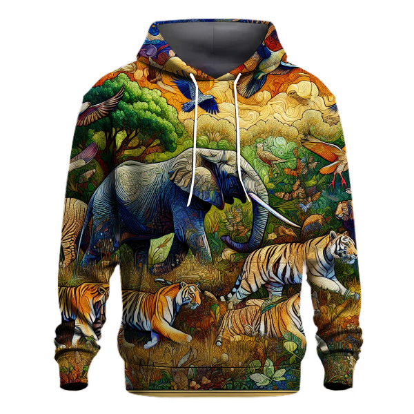 Colorful Animal Kingdom Hoodie