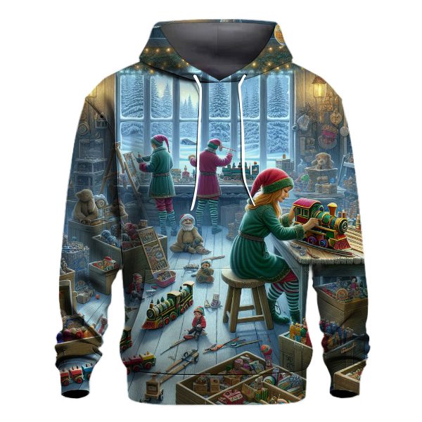 Santas Workshop Animation Hoodie