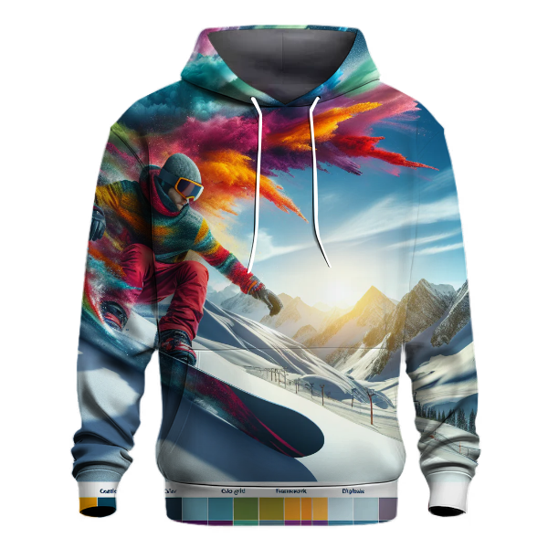Snowboarding Downhill Rush Hoodie