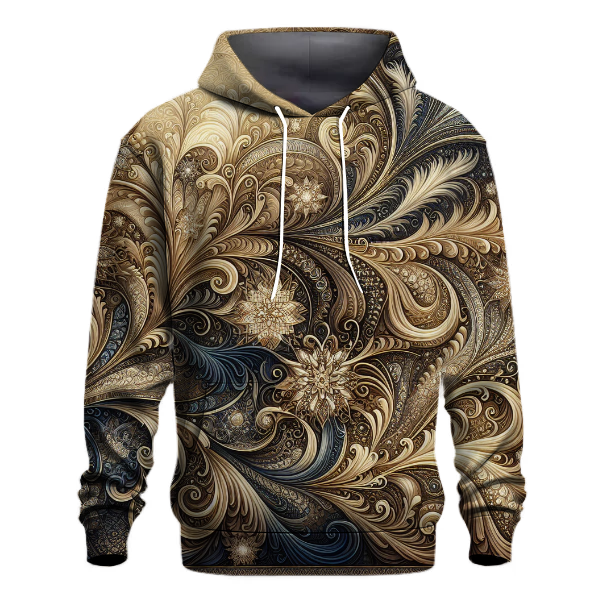 Elegant Floral Lace Hoodie