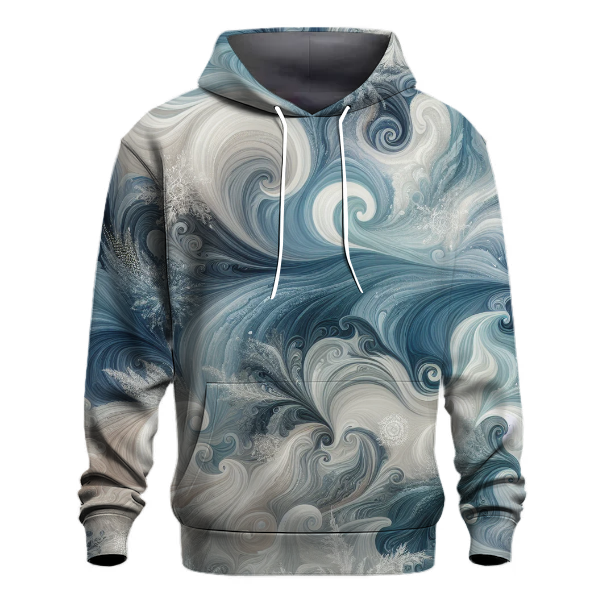 Arctic Breeze Tie-dye Design Hoodie