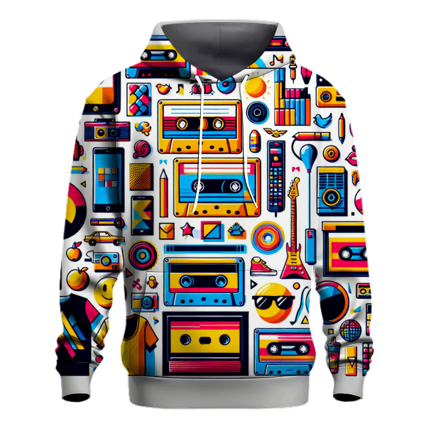 Funky 80s Pop Culture Hoodie