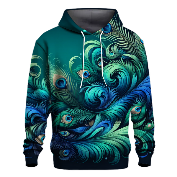 Peacock Plumage Gradient Hoodie