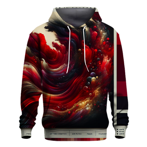 Crimson Waves Hoodie